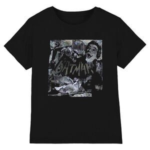 Batman Unisex Adult Mural T-Shirt / Black